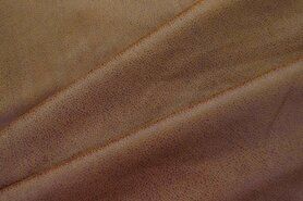 Polyester en elastan stoffen - Kunstleer stof - Unique leather - cognac - 0541-150