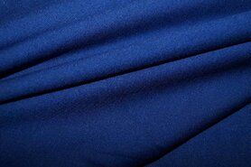 Blauwe stoffen - Tricot stof - Punta di Roma - kobaltblauw - 9601-108