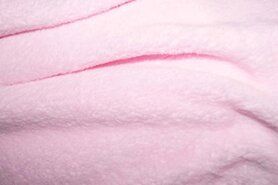 Roze stoffen - Fleece stof - ultra soft - lichtroze - 5358-012