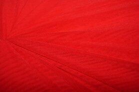 Doorschijnende stoffen - Polyester stof - Mesh - rood - 0695-425