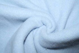 Babykleding stoffen - Fleece stof - Organic cotton fleece blue - melange - 8001-002