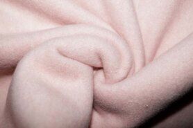 Babydeken stoffen - Fleece stof - Organic cotton fleece old pink - melange - 8001-032