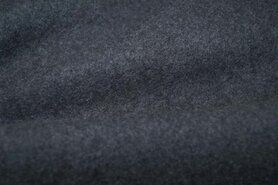 Donkergrijze stoffen - Fleece stof - Organic cotton fleece grey - melange - 8001-068