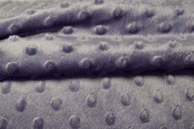 Bodywarmer stoffen - Polyester stof - Fur Niply lila (minky - stof) - 0617-820