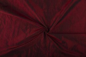 Populaire stoffen - Taftzijde stof - donker rood (lichte - kreuk) - 5516-016