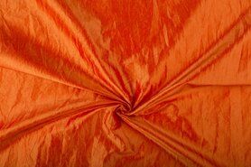 Oranje stoffen - Taftzijde stof - oranje - 5516-036