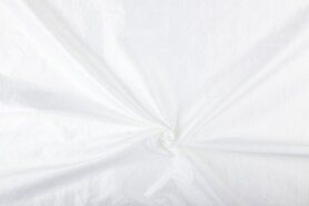 Witte / creme stoffen - Taftzijde stof - wit - 5516-050