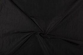 Decoratie en aankleding stoffen - Taftzijde stof - zwart - 5516-069