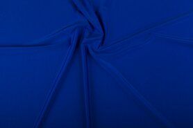  85% polyester,15% elastan stoffen - Lycra stof - kobalt - 0365-005