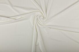  85% polyester,15% elastan stoffen - Lycra stof - ecru - 0365-051