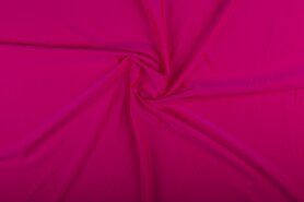  85% polyester,15% elastan stoffen - Lycra stof - fluor - roze - 0365-117