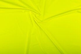  85% polyester,15% elastan stoffen - Lycra stof - fluor - geel - 0365-133