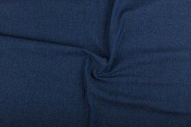 Jeans stoffen - Spijkerstof - Jeans soepel - donkerblauw - 0500-008