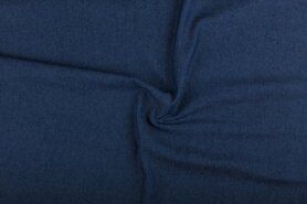 Spijkerstoffen - Spijkerstof - Jeans soepel - donkerblauw - 0500-008