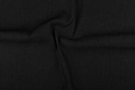 Effen stoffen - Spijkerstof - Jeans soepel - zwart - 0600-069
