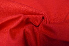 Rode stoffen - Linnen stof - Stretch linnen - rood - 0591-425