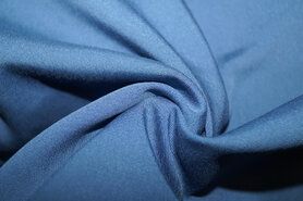 Diverse merken stoffen - Viscose stof - twill - jeansblauw - 1015-007