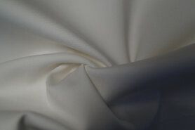 Ecru stoffen - Stretch stof - Satin stretch - ecru - 0748-020