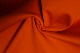 Katoen, viscose, elastan stoffen - Stretch stof - Satin stretch - oranje - 0748-505