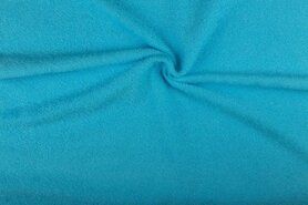 Turquoise stoffen - Badstof - dubbel gelust - fris turquoise - 2900-004