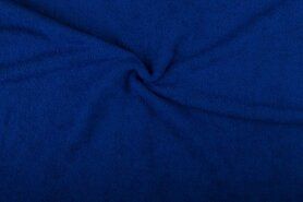 Badjas stoffen - Badstof - dubbel gelust - kobaltblauw - 2900-005