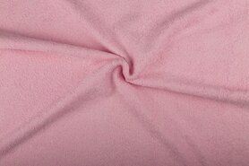 Handdoek stoffen - Badstof - dubbel gelust - roze - 2900-013