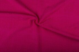 Fuchsia stoffen - Badstof - dubbel gelust - fuchsia - 2900-017