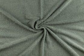 Handdoek stoffen - Badstof - dubbel gelust - donker oudgroen - 2900-021