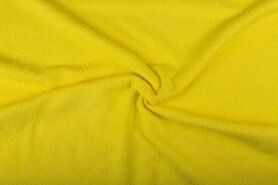 Gele stoffen - Badstof - dubbel gelust - zachtgeel - 2900-034