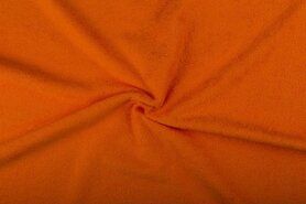 Kinderstoffen - Badstof - dubbel gelust - oranje - 2900-036