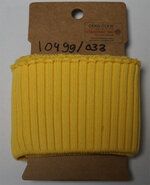 Fournituren voor tassen - NB 10499-033 boord / manchet grof geel 