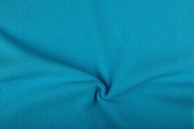 Aankleedkussen stoffen - Badstof - Wafelbadstof lichter - turquoise - 2901-004