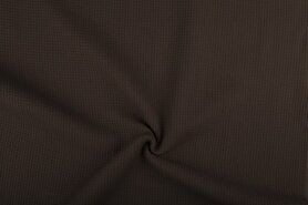 Bruine stoffen - Wafelkatoen stof - bruin - 2902-055