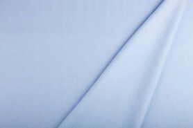 70% katoen, 30% polyester stoffen - Joggingstof - lichtblauw - 5650-102