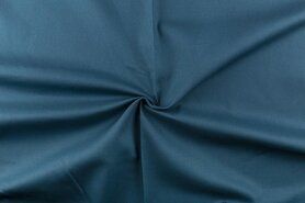 Blauwe stoffen - Canvas stof - petrol - 4795-324