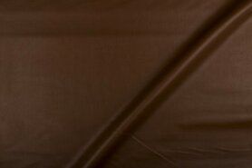 Kleding stoffen - Kunstleer stof - bruin - 1268-055