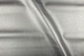 Leatherlook stoffen - Kunstleer stof - zilver-grijs - 1268-070