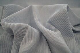 97% Polyester, 3% Elastan stoffen - Ribcord stof - lichte stretch - lichtblauw - 1576-002