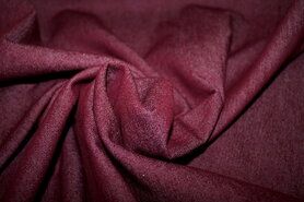Bordeauxrode stoffen - Spijkerstof - Jeans stretch - bordeaux - 3928-018
