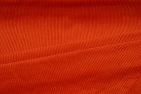 ribstoffen - Ribcord stof - grof - oranje - 3044-036