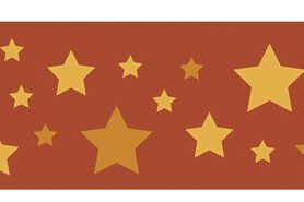 Boorden / Manchetten - NB 10671-056 Boord/manchet cuffs jacquard stars terra