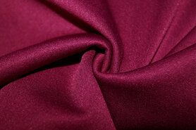 Bordeauxrode stoffen - Tricot stof - light scuba crepe - bordeaux - 0692-400