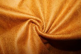Stoffen - Kunstleer stof - Unique leather - oker/caramel - 0541-571