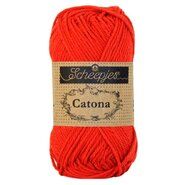 Haken en Breien - Catona 115 Hot Red 50GR