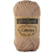 Brei- en haakgaren Scheepjes CATONA 100% KATOEN - Catona 506 Caramel 50GR