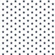 Beddengoed stoffen - Katoen stof - little stars - wit/donkerblauw - 4955-102
