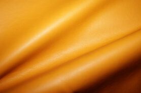 Gele stoffen - Kunstleer stof - oker - 8334-017