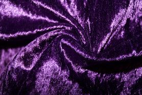 Lila Stoffe - NB 5666-047 Velours de panne violett