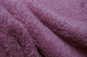 Roze bont stoffen - RS0034-014 Teddy katoen roze-blush