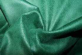 Leatherlook stoffen - Kunstleer stof - Unique leather - groen - 0541-307